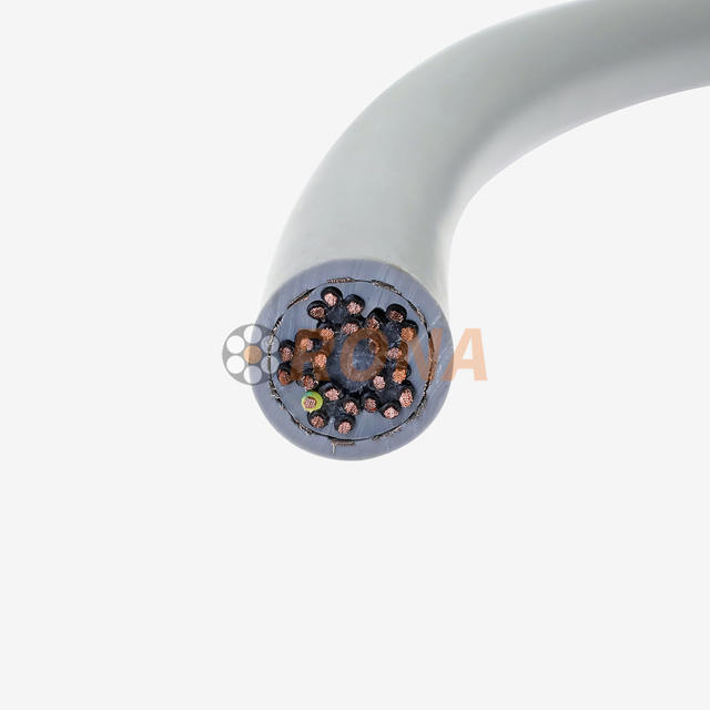 300/500V Low Voltage HFVP 25G0.75 PVC Drag Chain Cables with Shield for Automated Machine Tools