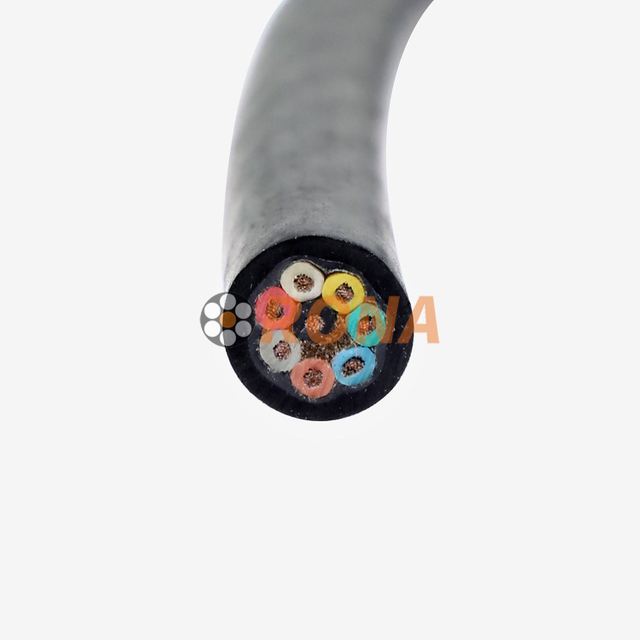 RONA 300~1000V RECH 8*0.5mm2 Transverse Watertight Cable for Underwater Industrial Automation