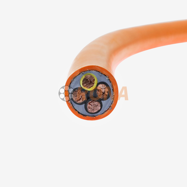 Low Voltage 0.6/1KV HFMVP 4G25mm2 Chain Power Cable (PVC Sheath) Shielded for Industrial Automation&Port