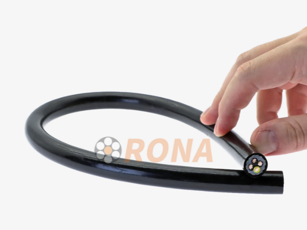 HFMUP 4G4mm&sup2; PUR Shielded Power Drag Chain Cable