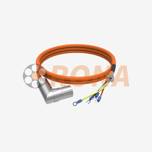 Servo Motor Power Cable Assembly - High-Flex, EMI Shielded for CNC & Robotics