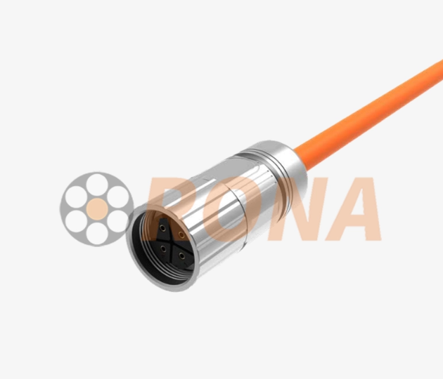 High-Flex Oil-Resistant EMI-Protected Servo Drive Cable Assembly