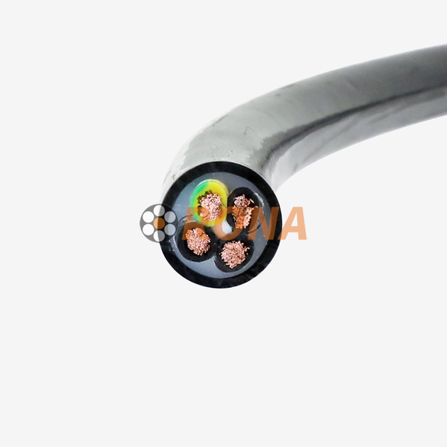 HFMUP 4G6mm2 Low Voltage 0.6/1KV Chain Power Cable (PUR Sheath) Shielded for Automated Machine Tools