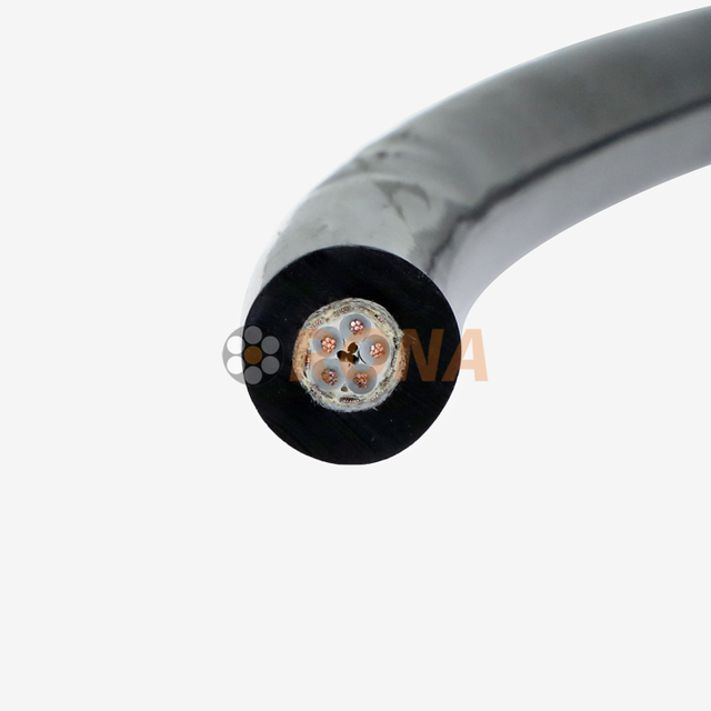 RONA Low Voltage REZH 5*0.5mm2 Longitudinal Pressure-resistant Watertight Cable for Underwater Equipment