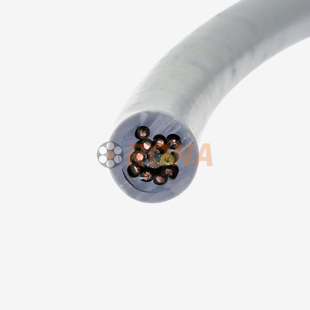 300/500V RONA HFV 10G0.5mm2 PVC Drag Chain Cables with Shield for Industrial Automation & Port