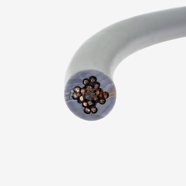 RONA HFV 10*1.5mm2 PVC outer jacket Drag Chain Cables for robotics, CNC machine